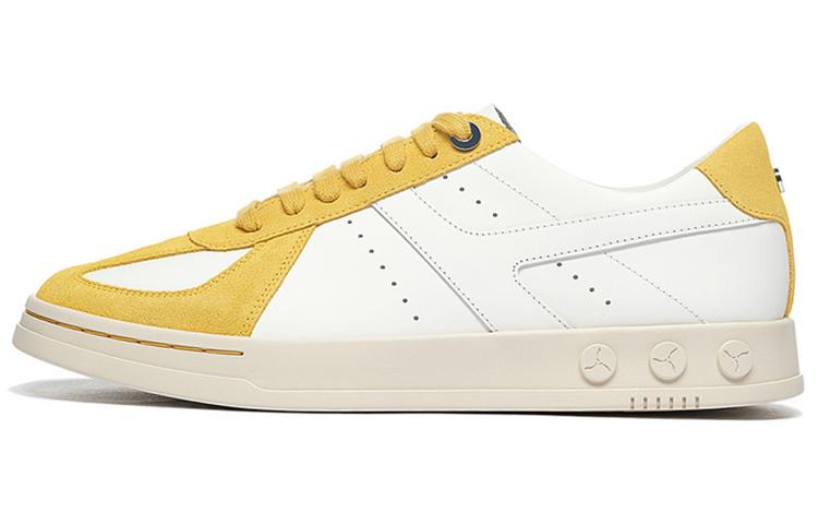 LI NING 1990 Zhengrong Low top Skateboard Shoes Men s Beige White Yellow ALHS027-4 40