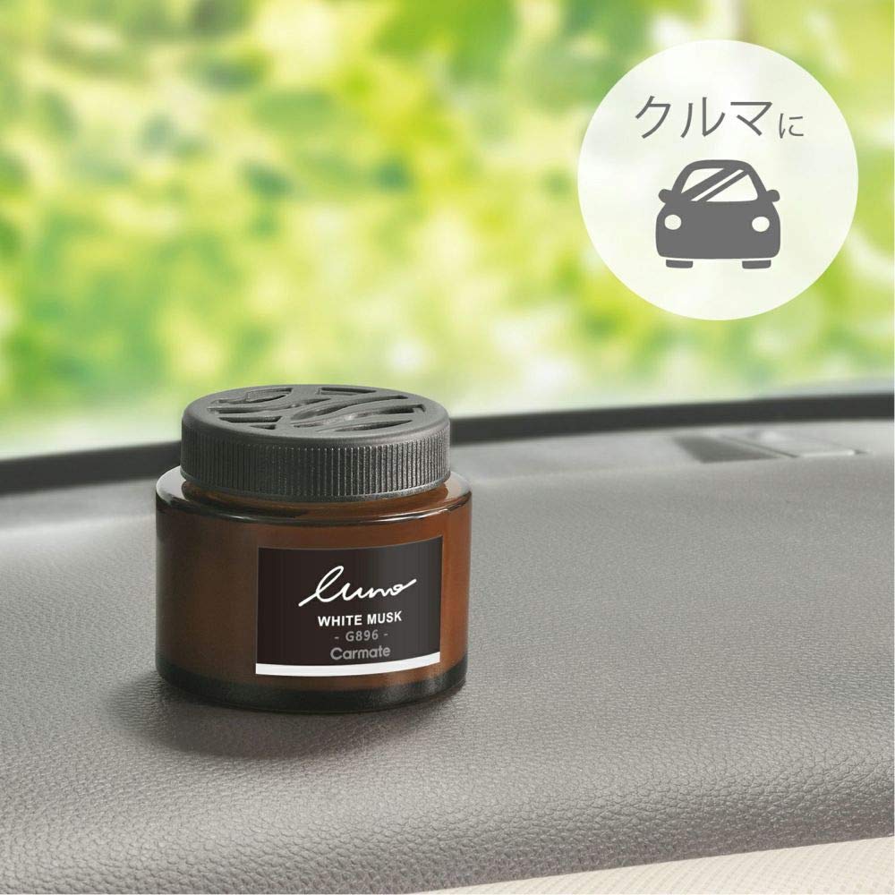 Carmate Luno G896 Car Room Deodorizing Standing Type White Musk N. Natural Formulated