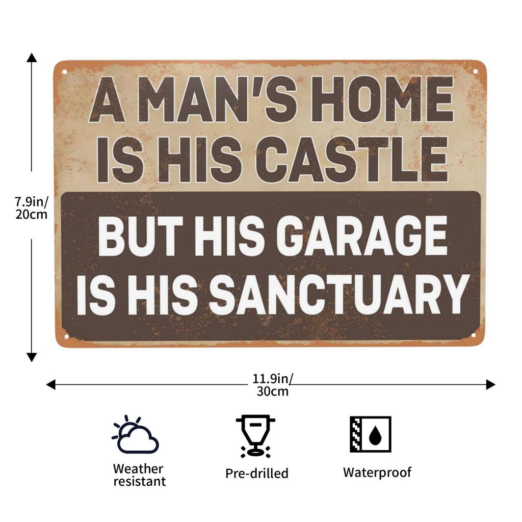 1pc Vintage Metal Sign, Relax We Are All Crazy It Isn't A Competition Metal Sign Wall Decor for Home Bar Coffee Office 12x8 Inch