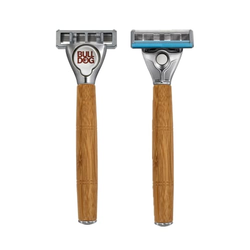 Bulldog Bulldog Skincare Bulldog Sensitive Bamboo Handle Body (with Blade) + 1 Replacement Blade Shaving Razor