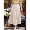 Basic House Damen Netz Falten Midi Rock