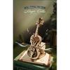 ROBOTIME AMK63 Magisches Cello für Erwachsene 3D-Puzzle - 3D-Holzpuzzle für Erwachsene - Holz-Spieluhr-Puzzle zum Bauen - Einzigartiges Musikgeschenk Hobby-Bausätze