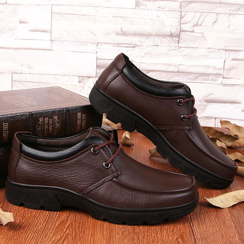 Fashion Comfortable All Day Wear Sneakers Version Mens Genuine Leather Shoes Non-Slip Walking Shoes Oxford Footwear Formal Business Shoe