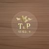 Customize Transparent Gold Stickers - Waterproof Personalized Labels For Wedding Favors Gift Tags  Event Packaging