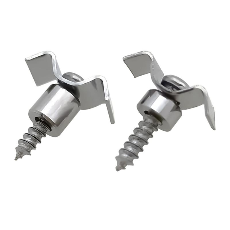 10pcs Musiclily Metal Vintage String Guides Guitar String Trees Retainers Improving Tuning Accuracy