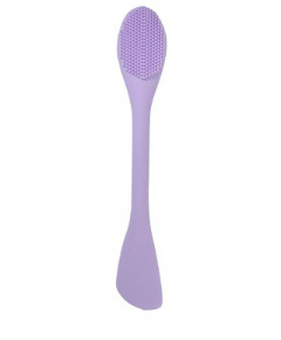 Silicone Dual-Ended Facial Cleansing & Mask Brush with Scraper