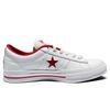 Converse One Star Series Vintage Classic Low-Top Canvas Shoes Unisex White Red