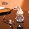 1Pcs Empty Glass Essential Oil Diffuser Bottle With Wooden Cap Car Hanging Perfume Bottle For Auto Aromatherapy Decoration