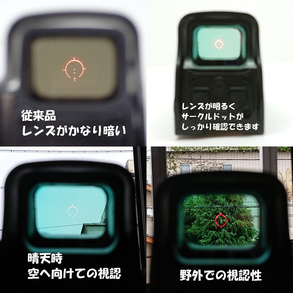 [AERITH BLACK] Bright Lens 556 US Flag Type Replica Dot Sight for EXPS3 Holographic Sight 556F (BK)
