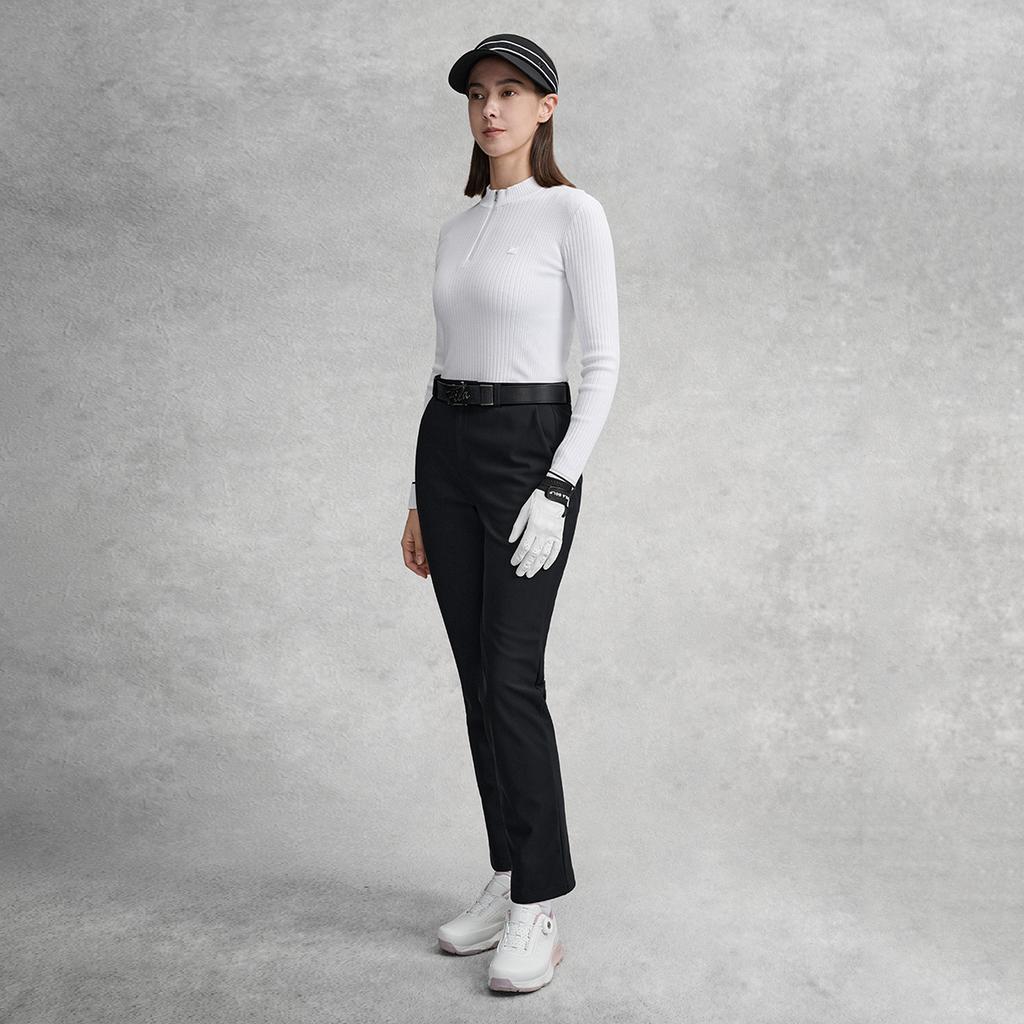 Fila Golf Series Simple Fashion Casual Sports Golf Versatile Comfortable Elegant Slim Fit Knitted Long Sleeve Sweater Women Sweater A11W615407FWT