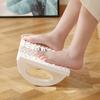 Foot pedal footstool under home/office desk,with massage roller to promote blood circulation,180°swing,ergonomic,relieve fatigue