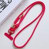 Adjustable Phone Lanyard Crossbody Strap for Outdoor Sports Durable Anti-Lost Woven Neck Strap Camera Strap Color Dopamine Style