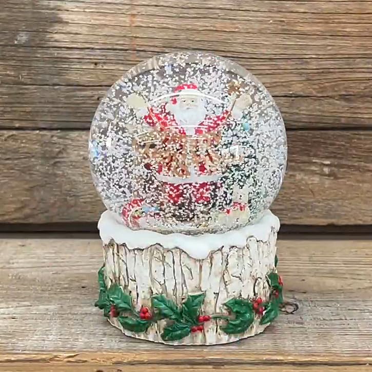 Snow Globe Christmas Dalton Snow Globe Garland Greetings Santa
