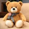 High Quality Plush Toy Scarf Bear Doll Soft Stuffed Animal Children Birthday Gift Pillow Home Living Room Bedroom Decor