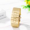 Women's Diamond Bangle Watch: Analog, Waterproof, Square, Antique Bracelet, Gold, Casual, Business, Fashion Watch - Perfect Gift for Birthdays,