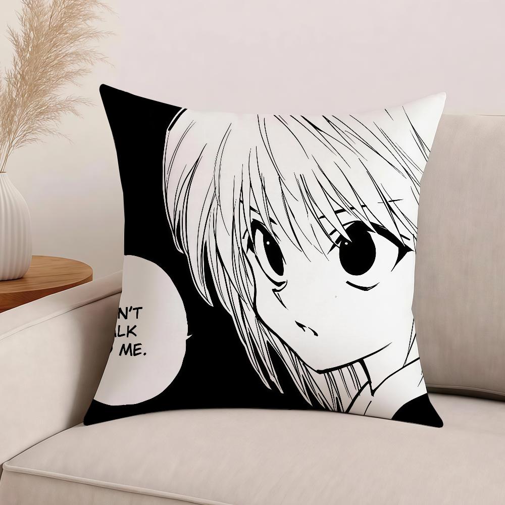 Hunter Gon Killua Curarpikt Anime Cartoon Pillow Case Office Cushions Suitable For Sofa Car Bedroom Decorative Cushion Cover