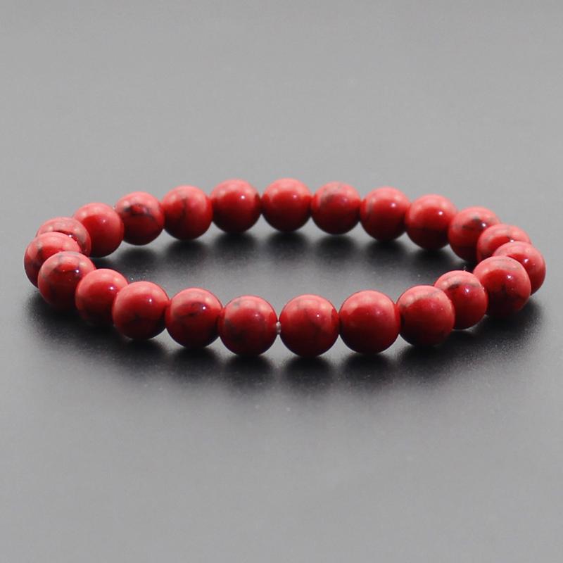 

Beaded Bracelet 8mm Natural Stone Beads Black Onyx Lava Tiger Eye Agate Quartz Healing Energy For Women Men Yoga Chakra Jewelry