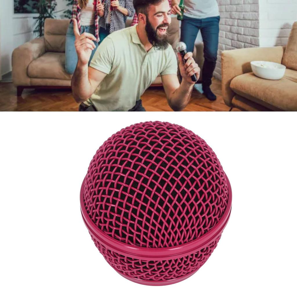 Microphone Grill Ball Grill Mic Replacement Ball Head Steel Mesh Microphone Grill Head for SM58S SM58LC BETA58 BETA58A SA M30 SV100 UT2 PGX24 SLX4