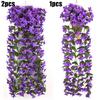 Artificial Wisteria Fake Flowers Vine For Hanging Basket Wedding Outdoor Decor