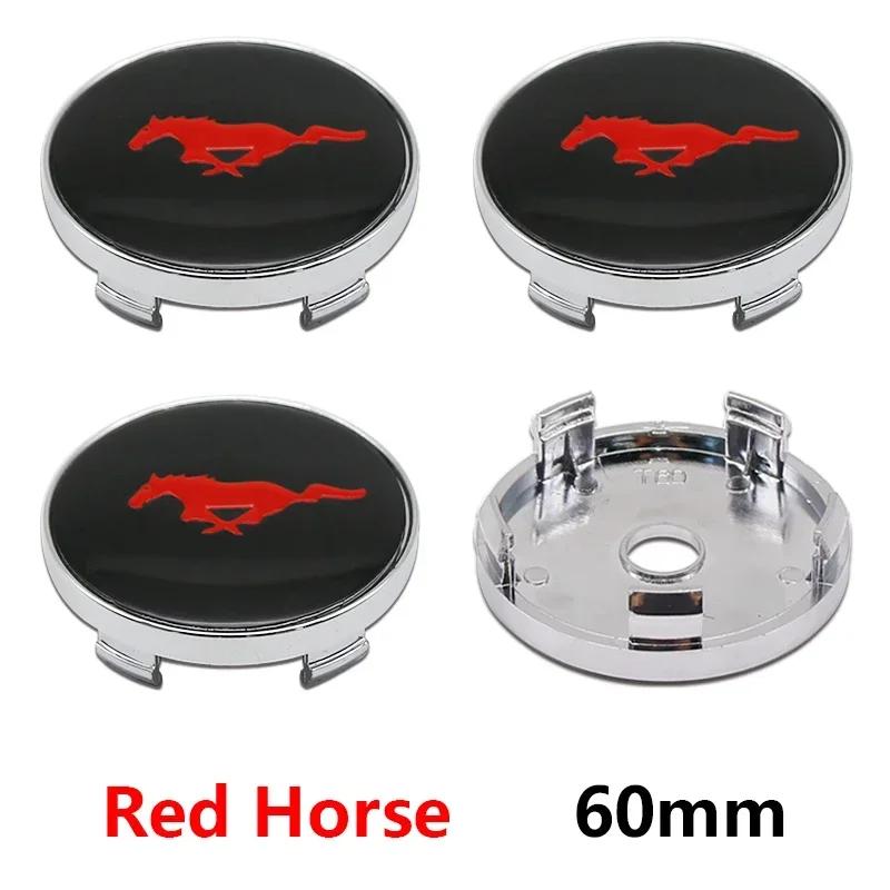 Car Sticker Ford New 2025 Hot 4pcs 3D 60mm For Car Emblem Wheel Hub Center Cap Badge Covers Sticker Decals Styling For Ford Mond