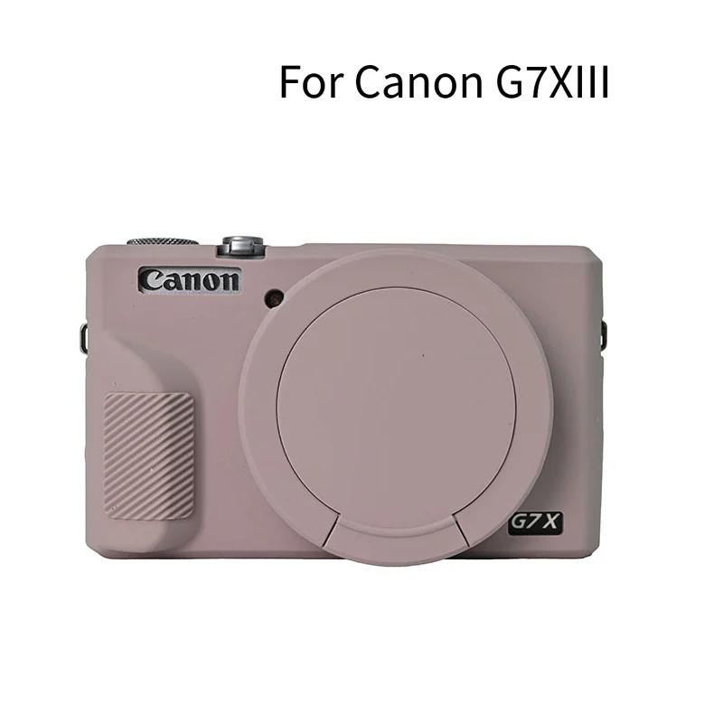 Měkký gumový silikonový kryt pouzdro G7X3 G7X2 Pro Canon Powershot G7XII G7X II G7X Mark 2 G7X Mark III G7XIII S ochranou objektivu