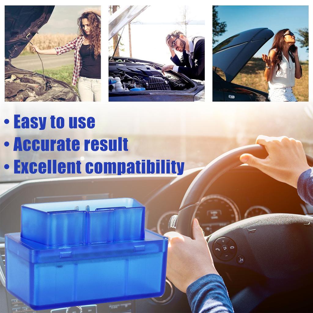 Car Mini OBD2 Scanner for IOS and Android System Diagnostic Scanner Portable OBDII Code Reader Car Light Diagnostic Scan Tool