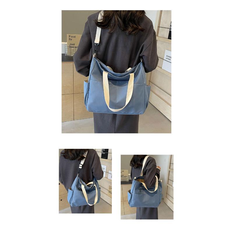 High End Bag for Women In 2024, New Casual Canvas Bag, Fashionable, Simple and Versatile, Large Capacity Commuting Tote Bag
