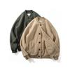 Fleece-Lined Baseball Jacket: Youthful Japanese Style, Thick Warm Outerwear for Autumn/Winter