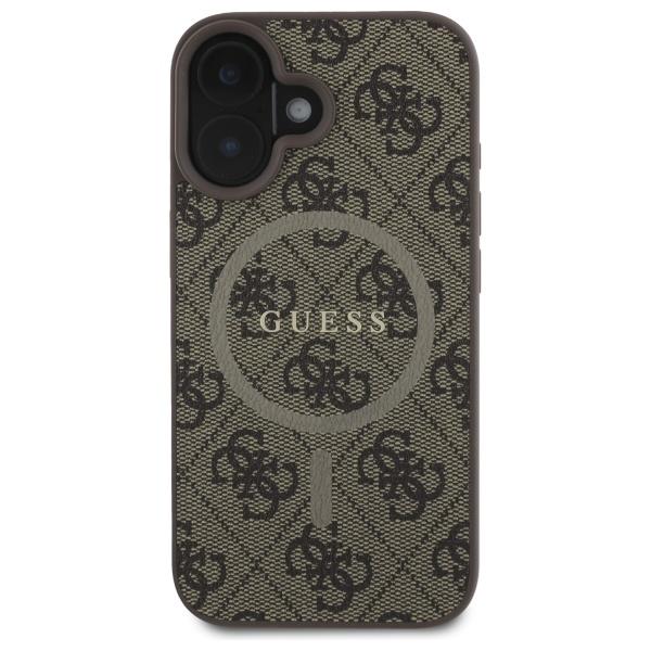 Guess Guhmp16Sg4Gfrw Iphone 166.1 Brązowy/Brown Hardcase 4G Ring Classic Logo Magsafe