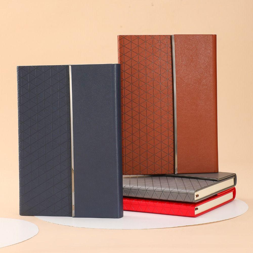 200 Pages Business Office Notepad PU Leather Cover Diary Fashion A5 Notebook Students Writing