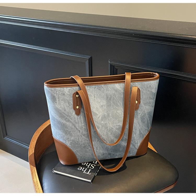 Large capacity bag women's bag new high-end fashion versatile commuter bag shoulder underarm tote bag