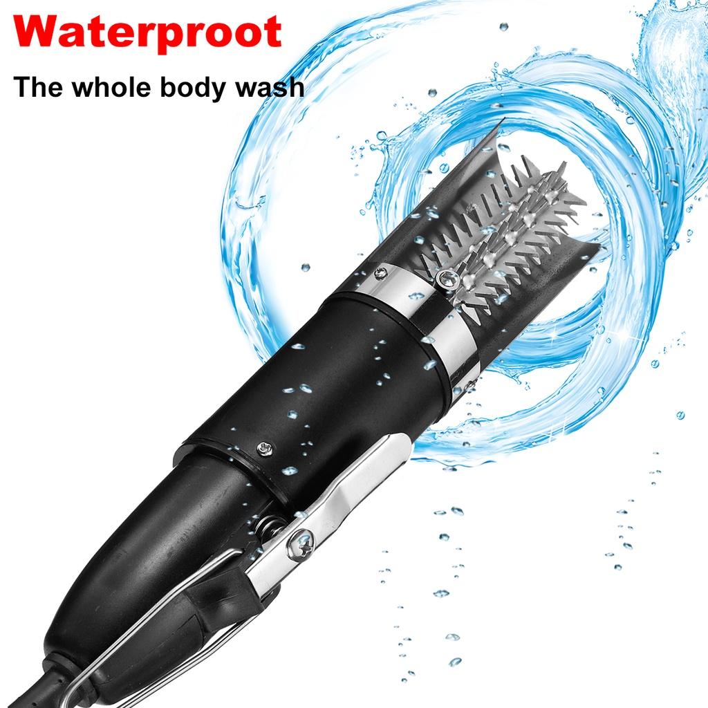 120W Scalers Waterproof Scraper Clean Easy Scale for Fish Stripper Remover Cleaner Tool Electric Fish Scaling Machine