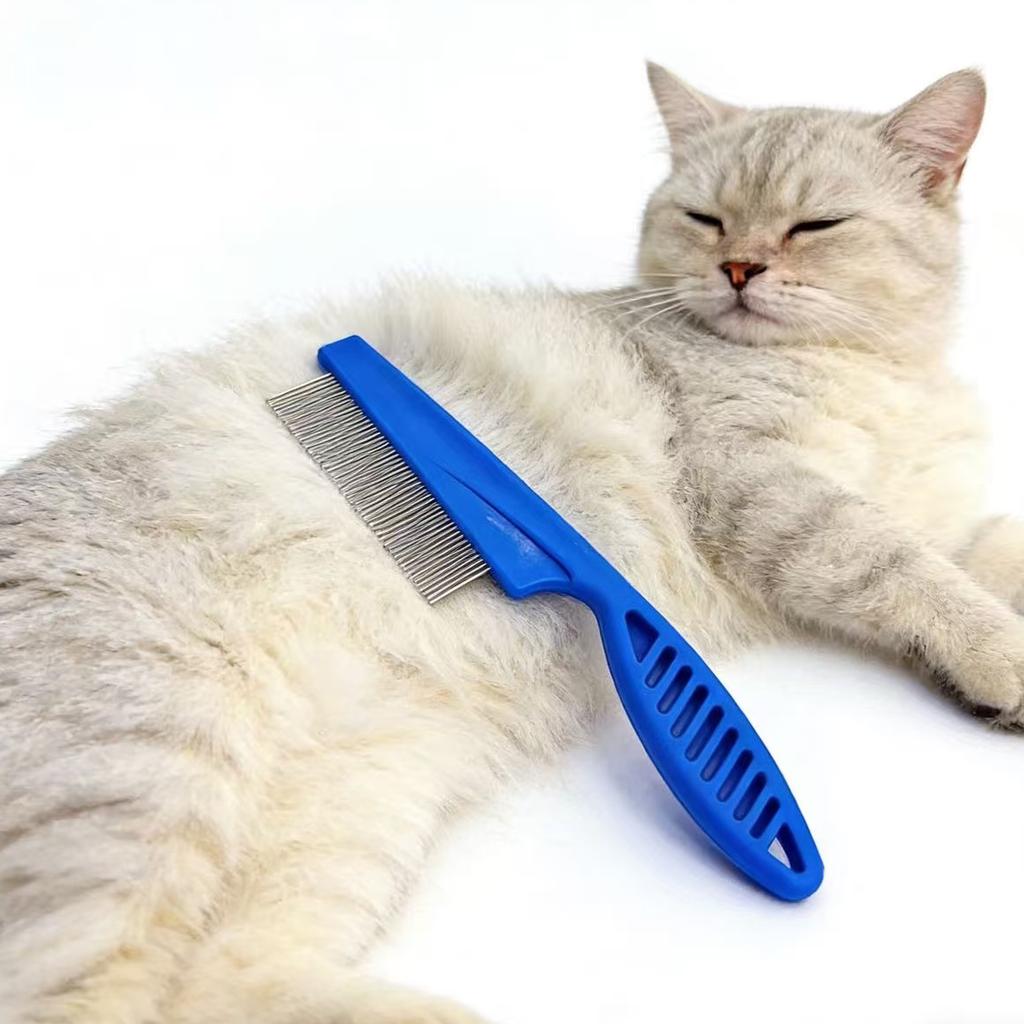 Factory Direct Eco-Friendly Pet Flea Comb Metal Fine Tooth Lice Remover Durable Hair Grooming Brush for Dogs & Cats Retailers