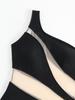 2023 European & American Women's One-Shoulder Swimsuit - Sexy Solid Color Patchwork Fashion