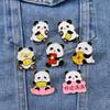 Lucky Panda New Year's Brooch Full of Good Luck Cute Cartoon National Treasure Animal Badge Children's Gift Accessories