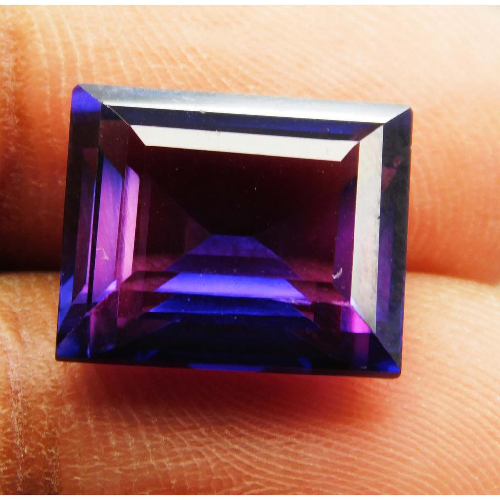 Extremely Rare 10.90 Ct Natural Purple Tanzanite Emerald Cut CERTIFIED Loose Gem A-2532
