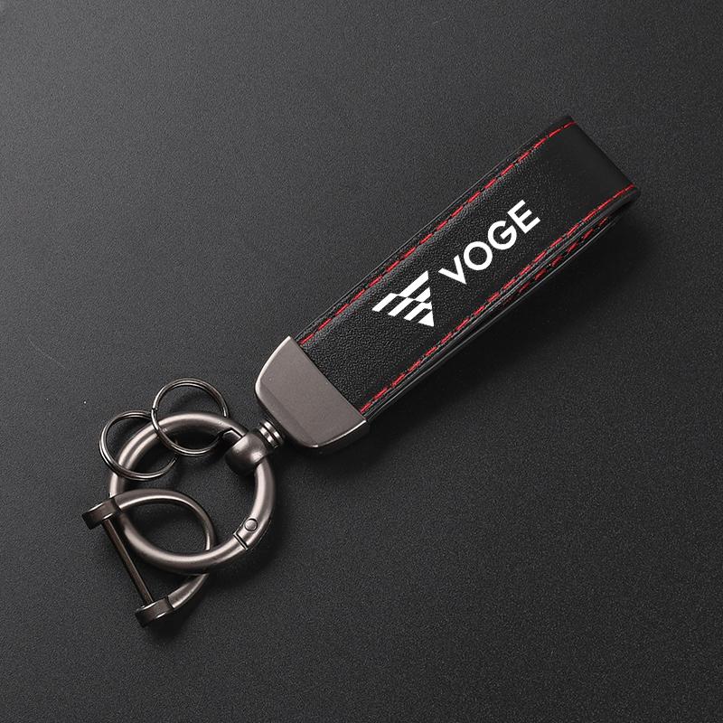 

Motorcycle Leather Keychain Horseshoe Buckle Jewelry for VOGE DS525X 525R 300 Rally 300RR 250RR 500AC 650DS