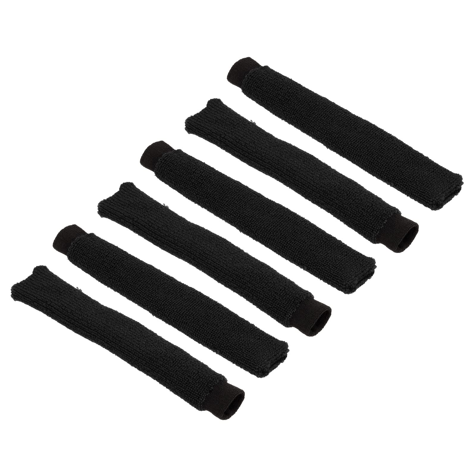 

PATIKIL Cotton Feel Badminton Towel Nylon Tennis Racket Racket Grip Hand Sweatband for Golf and Bike Black Grips, 6-Piece Overgrip, Glue, Non-Slip