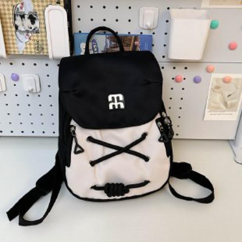 

Trendy girl backpack, small backpack, light commuter bag, college student small food, cute schoolbag woman One size