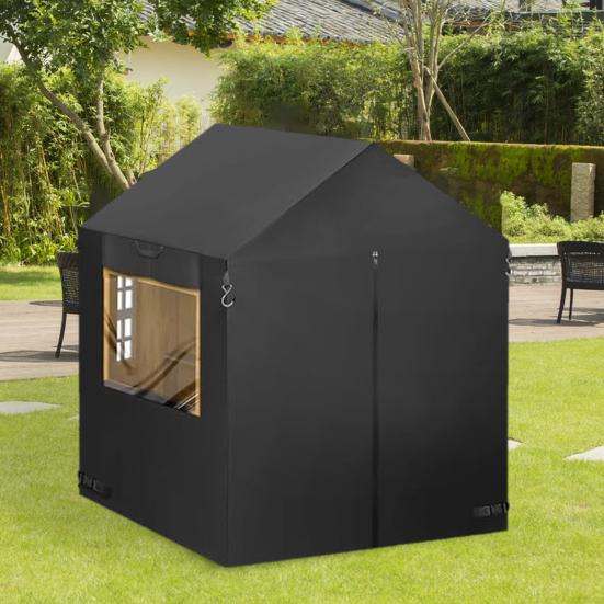 Kids Playhouse Cover with Zippers Waterproof UV Resistant Sun Protection Outdoor Playhouse Cover Protector
