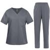 Multicolor Beautician Lab Workwear Solid Color Beauty Salon Nursing Uniforms Pet Clinic Scrubs Uniforms Work Clothes