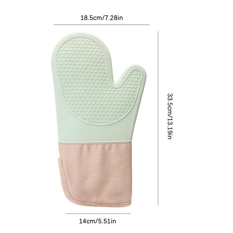 

Новые симпатичные мини силиконовые кухонные перчатки для духовки, рукавицы для микроволновой печи, перчатки для выпечки, инструменты для выпечки зелёный