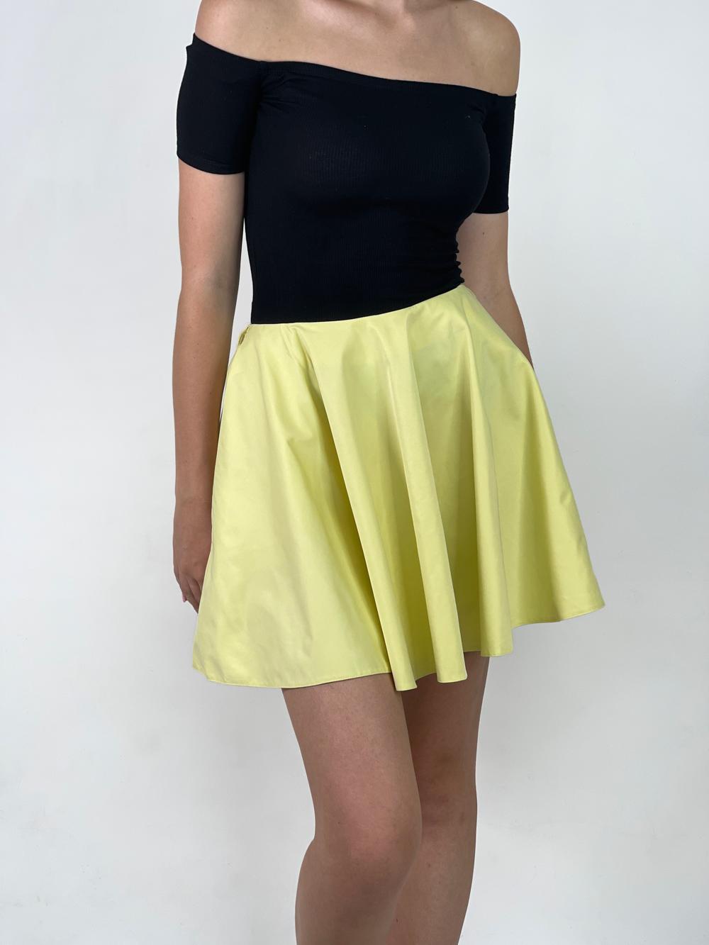 

Спідниця сонце з кишенями Inedit 0016 M жовтий