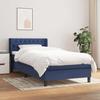 3129911 vidaXL Divan Bed with Mattress Blue 80x200 Cm Fabric