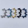 New Fashion Personalized Titanium Steel Earrings Cool Willow None Pierced Earrings Men's Creative Design Ear Clip Jewerly