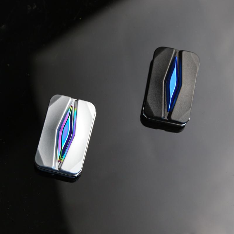 Future Punk Style EDC Fidget Slider Push Fidget Toy Fashion Metal Stress Relief Toy Fun Office Relaxation Gadget ADHD Tools