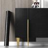 Black Wood Grain Self-Adhesive Wallpaper for Furniture and Countertops - Waterproof and Moisture-Proof Renovation Film