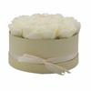 Soap Rose Bouquet 14 Cream Roses Round