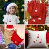 Iron On Christmas Patches 3D Festive Soft Plush Decor Craft Santa Claus Christmas Clothes Patches For Family Friends Home