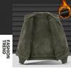 Herren Doppelseitige Air Force Pilotenjacke - Warm mit Samtfutter, Dicke Reine Baumwolle, Herbst/Winter Oberbekleidung